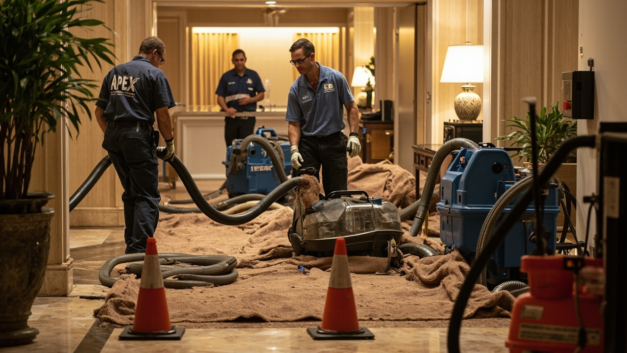 Hotel & Hospitality Flood Cleanup in Virginia Beach – Minimize Downtime and Protect Guest Safety with 24/7 Commercial Response