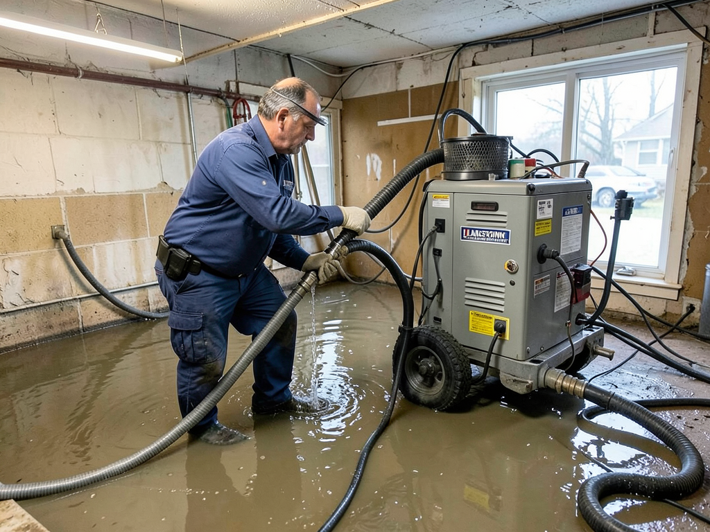 Who to call for rapid water extraction in the land